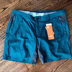 Women’s Novara teal cycling shorts with liner NWT